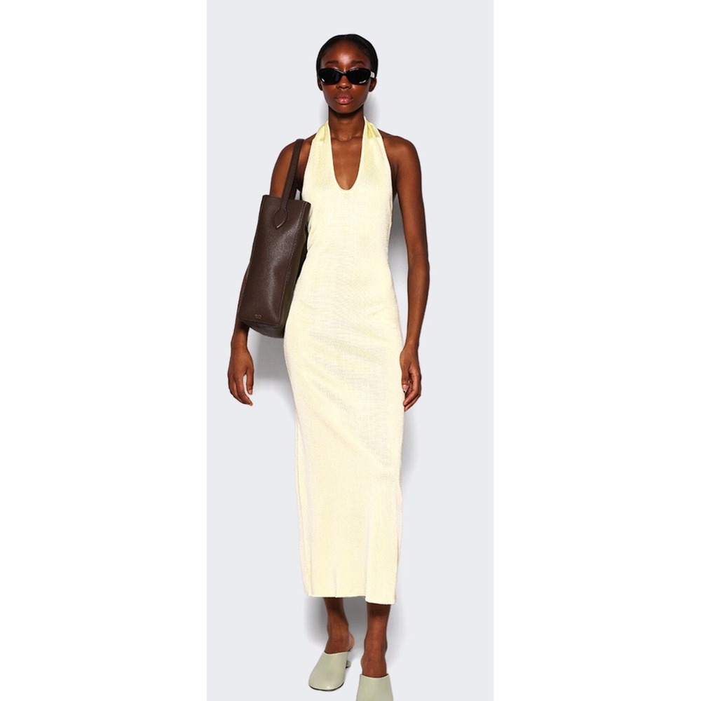 KHAITE THE CORALINE DRESS YELLOW. NWT Size Med. $2280 Retail